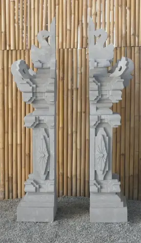 Product image of the product “Balinese Gate, casted with Paras Stone. 2 Elements right and left. Total Height of 150cm. Mulitparted. ”